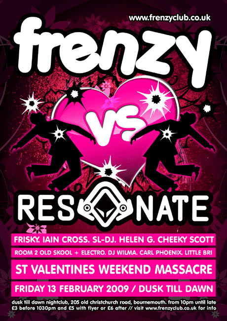 The Frenzy flyer from our Frenzy vs Resonate (Front) 