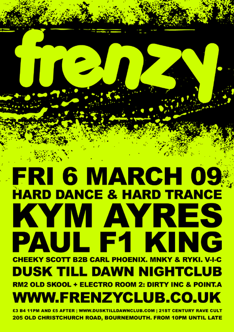 The Frenzy flyer from our Frenzy vs Resonate (Front) 