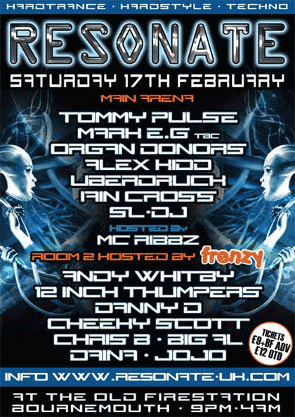 Frenzy vs Resonate flyer