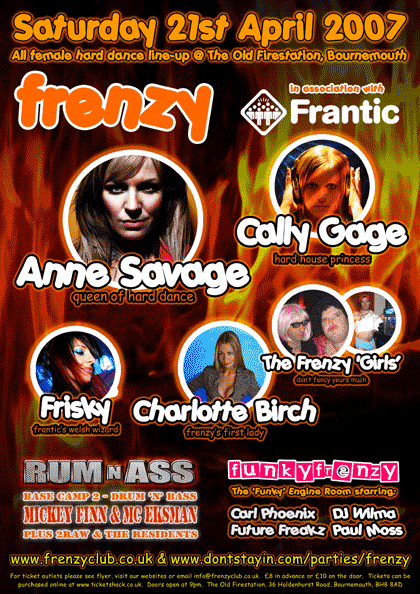 The Frenzy and Frantic Tour poster