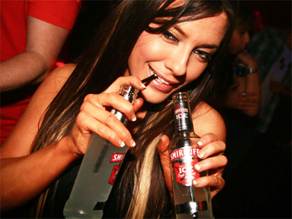 Vodka girl who just loves hard house